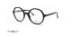 عینک طبی سنترو استایل فریم کائوچویی گرد و رنگ مشکی - عکس از زاویه سه رخ