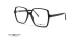 عینک طبی مربعی سنترواستایل فریم کائوچویی و مشکی - عکس از زاویه سه رخ