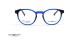 عینک طبی رویه دار سنترواستایل مخصوص کودکان و نوجوانان فریم کائوچویی بیضی سورمه ای - عکس از زاویه روبرو