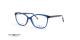 عینک طبی بچگانه سنترواستایل فریم کائوچویی شبه گربه ای رنگ آبی دسته ها هاوانا - عکس از زاویه سه رخ 