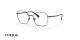 عینک طبی وگ فریم فلزی چند ضلعی رنگ مشکی - عکس از زاویه سه رخ 