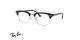عینک طبی ری بن فریم کلاب مستر کائوچویی فلزی رنگ مشکی - عکس از زاویه سه رخ 