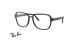 عینک طبی ری بن فریم کائوچویی خلبانی رنگ قهوه ای هاوانا - عکس از زاویه سه رخ 