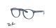عینک طبی ری بن فریم کائوچویی گرد سورمه ای هاوانا - عکس از زاویه سه رخ