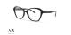 عینک طبی آرمانی اکسچنچ فریم کائوچویی پروانه ای رنگ مشکی - عکس از زاویه سه رخ