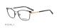 عینک طبی گربه ای کوالی - KOALI 20033K - رنگ مشکی وطلایی- اپتیک وحدت -زاویه سه رخ