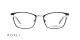 عینک طبی گربه ای کوالی - KOALI 20033K - رنگ مشکی وطلایی- اپتیک وحدت -زاویه روبرو
