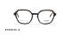 عینک طبی مربعی کوالی مایروس مورل -  KOALI 20087K -عکس از زاویه روبرو