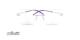 عینک طبی زنانه سیلوئت مدل TMA-THE ICON فریم گریف شیپ مربعی IU بنفش - عکس از زاویه روبرو
