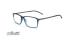 عینک طبی مستطیلی سیلوئت -2893 Silhouette SPX - مشکی آبی - عکاسی وحدت - زاویه سه رخ 
