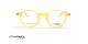 عینک طبی گرد کائوچویی جین نوول - رنگ زرد - عکس زاویه روبرو