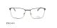 عینک طبی مستطیلی اوگا - OGA 10111O - مشکی بژ - عکاسی وحدت - زاویه روبرو