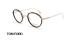 عینک طبی بیضی تام فورد - TOM FORD TF5521 - قهوه ای طلایی - عکاسی وحدت - زاویه سه رخ 
