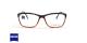 عینک طبی تیتانیومی زایس ZEISS ZS10004 - مشکی قرمز - عکاسی وحدت - زاویه روبرو