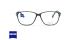 عینک طبی تیتانیوم زایس ZEISS ZS10009  - مشکی نقره ای - عکاسی وحدت - زاویه روبرو