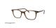 عینک طبی کائوچویی جورجیو والماسو فریم قهوه ای مستطیلی - عکس از زاویه سه رخ