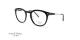 عینک طبی کائوچویی گرد مورل 1880 - MOREL 60126M - مشکی و وسط دسته ها طلایی - عکس از زاویه سه رخ