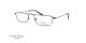 عینک مطالعه مورل فریم مستطیلی فلزی رنگ کرومی- عکس از زاویه سه رخ