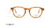 عینک طبی گرد کائوچویی رویه دار سنترواستایل - رنگ نارنجی - عکس از زاویه روبرو