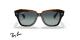 عینک آفتابی ویفیرر کائوچویی ری بن مدل استریت - Ray Ban STATE STREET RB2186 - فریم مشکی قهوه ای - عدسی دودی
