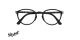 عینک طبی کائوچویی پرسول فریم گرد با کمی زاویه - رنگ مشکی - عکس از زاویه روبرو