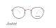 عینک طبی گرد فلزی سیفلد - رنگ فریم مشکی با پل بینی و دسته های طلایی - عکس زاویه روبرو