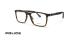 عینک طب یپلیس فریم کائوچویی مربعی قهوه ای روشن هاوانا - عکس از زاویه سه رخ