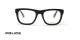 عینک طبی پلیس فریم مربعی کائوچویی ضخیم - عکس از زاویه روبرو