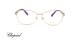 عینک طبی روکش طلای شوپارد - فریم طلایی با دسته های مشکی - عکس از زاویه روبرو