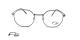 عینک طبی تیتانیومی فلر فریم چندضلعی نقره ای - عکس از زاویه روبرو