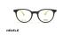 عینک طبی REDELE فریم کائوچویی تیتانیومی گرد به رنگ مشکی،فسفری و دسته های تیتانیومی مشکی - عکس از زاویه روبرو