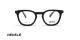 عینک طبی REDELE فریم شبه مربعی و بیضی رنگ مشکی - عکس از زاویه روبرو