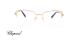عینک طبی زنانه شوپارد فریم گربه ای زیرگریف طلایی دسته نگین دار - عکس از زاویه روبرو