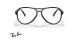 عینک طبی ری بن فریم کائوچویی خلبانی مشکی - عکس از زاویه روبرو