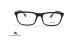 عینک طبی کائوچویی بربری فریم مستطیلی مشکی رنگ با لوگوی بربری - عکس از زاویه روبرو