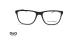 عینک طبی دولچه و گابانا فریم کائوچویی مربعی رنگ مشکی و شیشه ای - عکس از زاویه روبرو