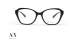 عینک طبی آرمانی اکسچنچ فریم کائوچویی پروانه ای رنگ مشکی - عکس از زاویه روبرو