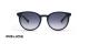 عینک آفتابی پلیس فریم کائوچویی گرد سورمه ای و عدسی سورمه ای طیف دار - عکس از زاویه روبرو