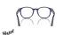 عینک طبی شبه مربعی آبی رنگ پرسول - زاویه داخل