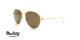 عینک آفتابی خلبانی موستانگ - MUSTANG MU1794 - طلایی - عکاسی وحدت - زاویه سه رخ