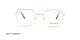 عینک طبی لئو ولنتی - LEOVALENTI LV444 - فریم طلایی - عکاسی وحدت - عگس زاویه روبرو