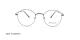 عینک طبی چندضلعی لئوولنتی - LEO VALENTI LV447 - فریم نقره ای  - عکاسی وحدت - عکس زاویه روبرو