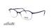 عینک طبی گربه ای سیلوئت - Silhouette1582 -سرمه ای- عکس وحدت - زاویه سه رخ