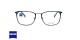 عینک طبی تیتانیومی زایس ZEISS ZS40015 - مشکی - عکاسی وحدت - زاویه روبرو