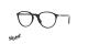 عینک طبی کائوچویی پرسول فریم گرد با کمی زاویه - رنگ مشکی - عکس از زاویه سه رخ