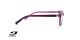 عینک طبی زنانه جولبو فریم کائوچویی شبه گربه ای رنگ بنفش تیره و روشن - عکس از زاویه کنار