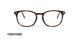 عینک کائوچویی قهوه ای هاوانا تام فورد با عدسی بلوکنترل - عکس زاویه روبرو