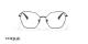 عینک طبی وگ فریم فلزی چند ضلعی رنگ مشکی - عکس از زاویه روبرو
