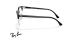 عینک طبی ری بن فریم کلاب مستر کائوچویی فلزی رنگ مشکی - عکس از زاویه کنار