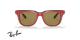 عینک آفتابی کائوچویی ری بن - RayBan RB4368 - عکس از زاویه روبرو - رنگ قرمز